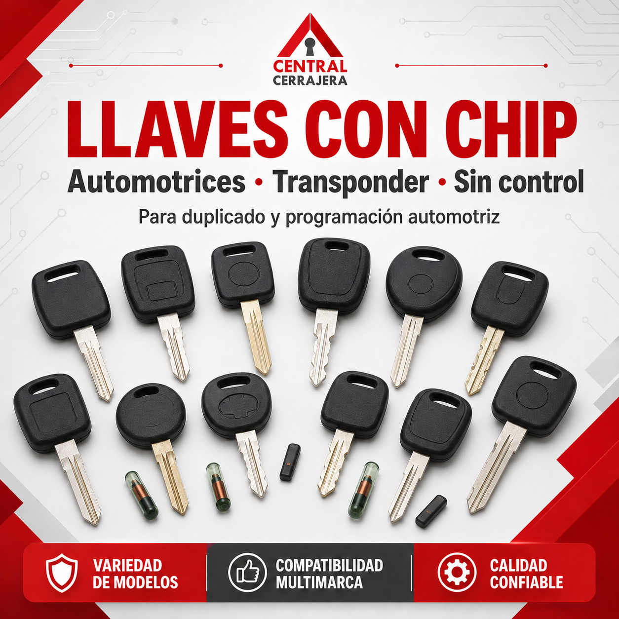 Llaves con chip