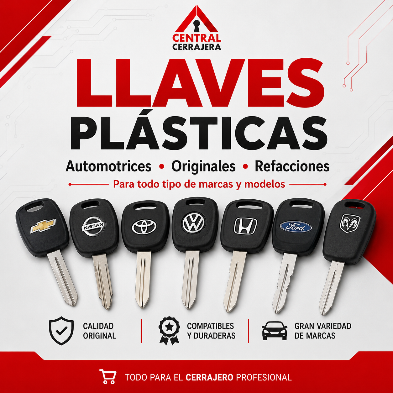 Llaves plásticas