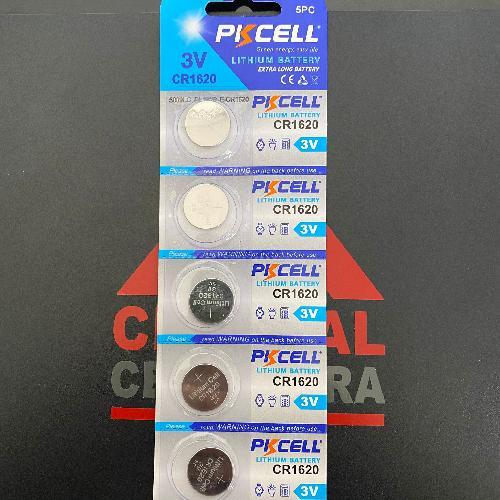 Baterias / Pikcell / CR1620 / 5Piezas (Caja C17)