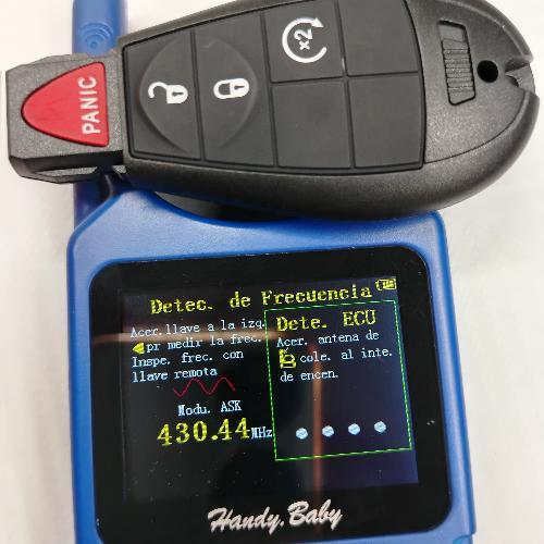Llave Control 4B Jeep Con FOBIK C 4A GQ4-53T 433MHZ