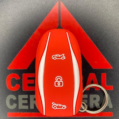 GOMA SILICON TESLA ROJA /3B (INSERTO 485)