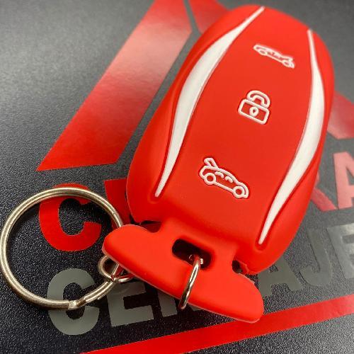 GOMA SILICON TESLA ROJA /3B (INSERTO 485)
