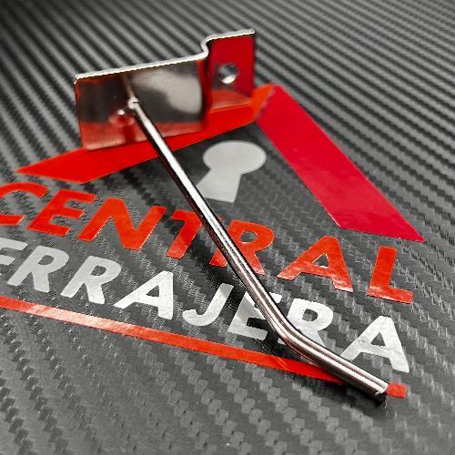 GANCHO PARA TABLERO 1 PIEZAS RANURADO ESPECIAL PARA FORJA 10CM LARGO   (BANDEJA K06)