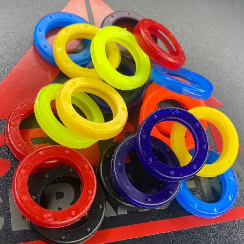 ARILLO DE PLASTICO DE COLORES 200 PZ.  (BANDEJA J05)