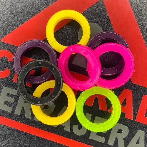 ARILLO DE PLASTICO DE COLORES 200 PZ.  (BANDEJA J05)